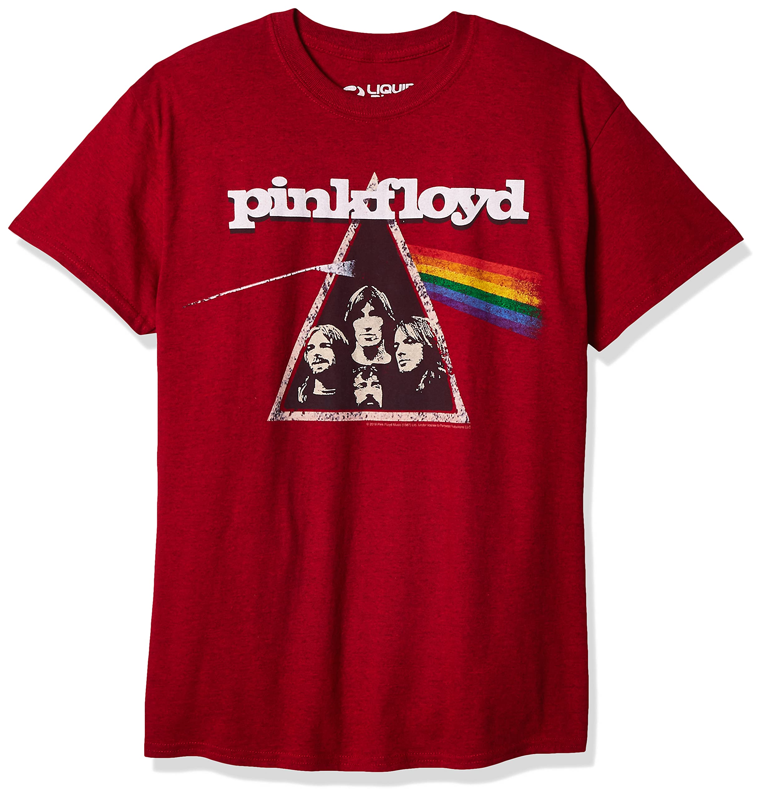 Liquid BlueMen's Pink Floyd Dark Side Retro Short Sleeve T-Shirt
