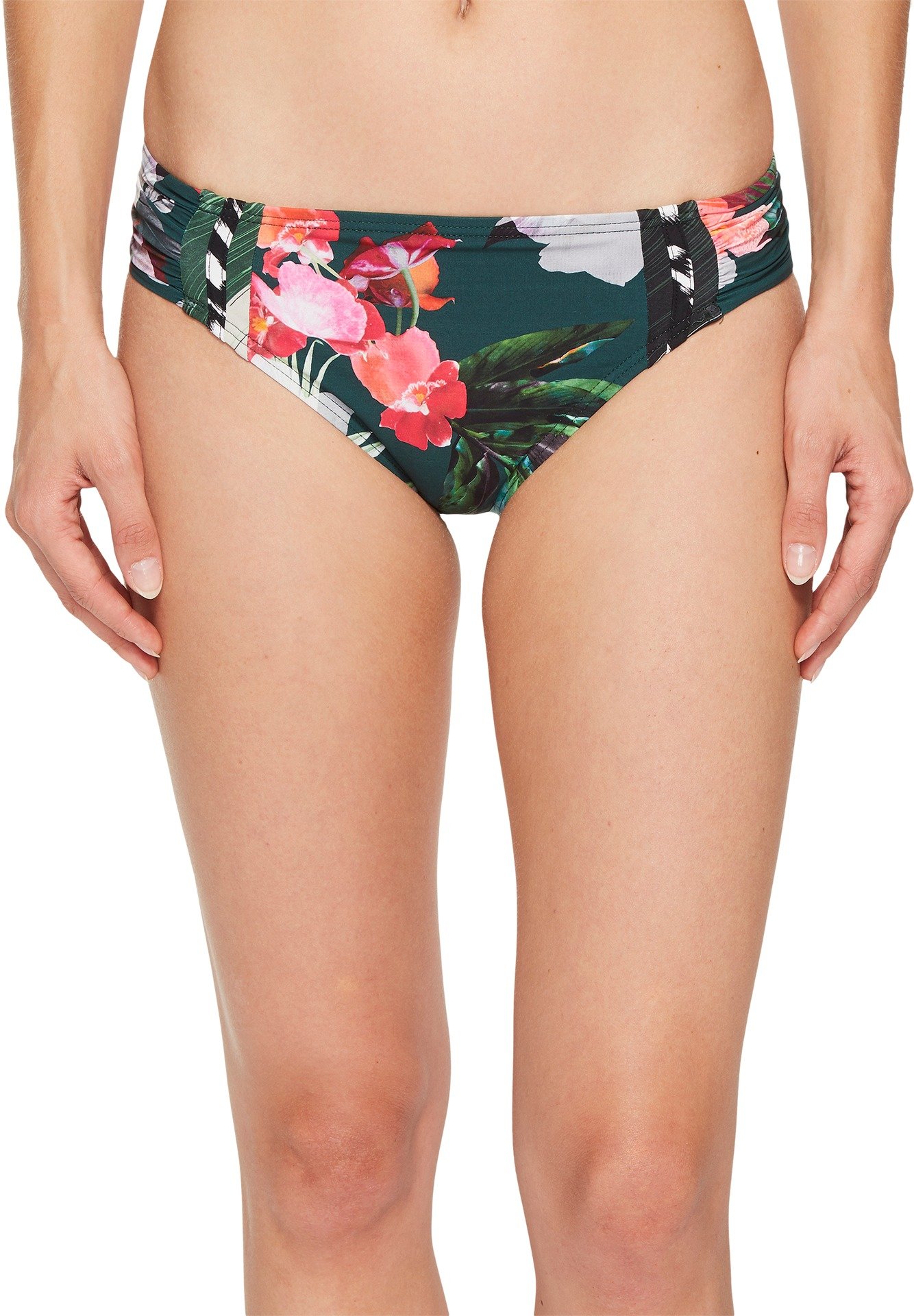 la blanca Women's Beyond The Jungle Side Shirred Hipster Bikini Bottom, Hunter, 14-picture-15