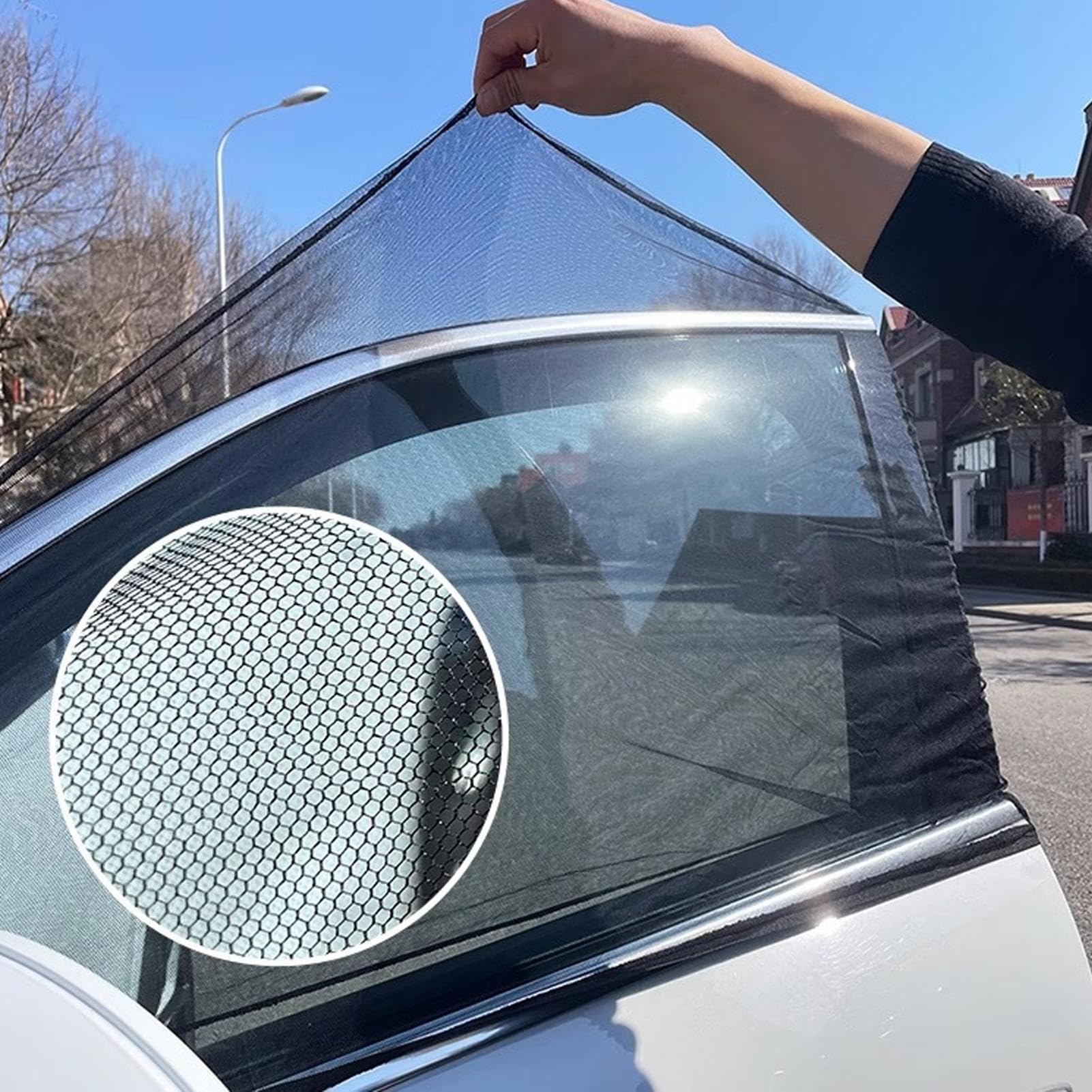 Amazon | 車サンシェード 車用網戸 車窓 日よけ 車用 カーテン 運転席