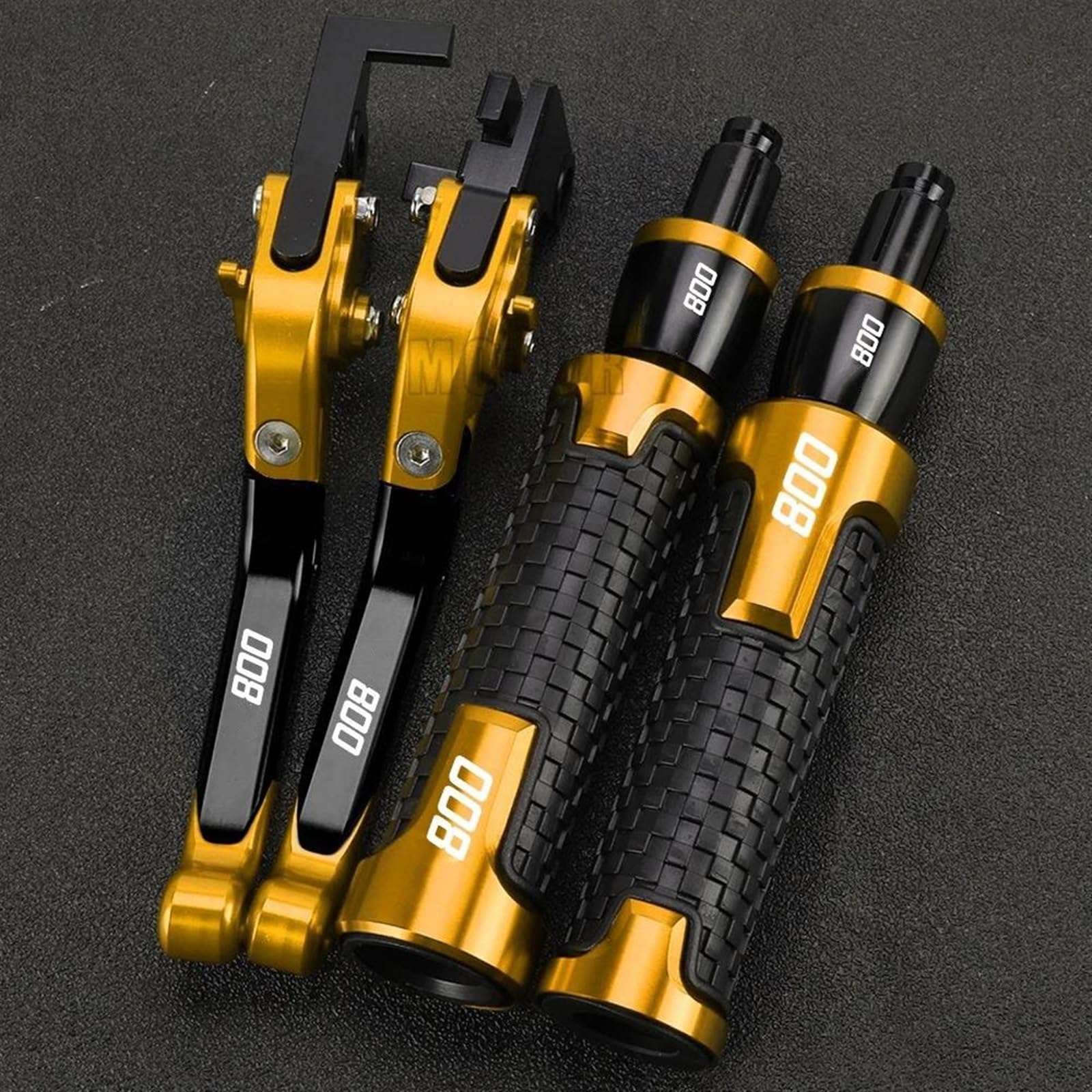 VTAIEX Motorbike Accessories Motorcycle Brake Clutch Levers for Kawasaki Z800 Z800e Z 800 E Version 2013 2014 2015 2016 2017 Handle Handlebar Grips Acessories(Yellow)