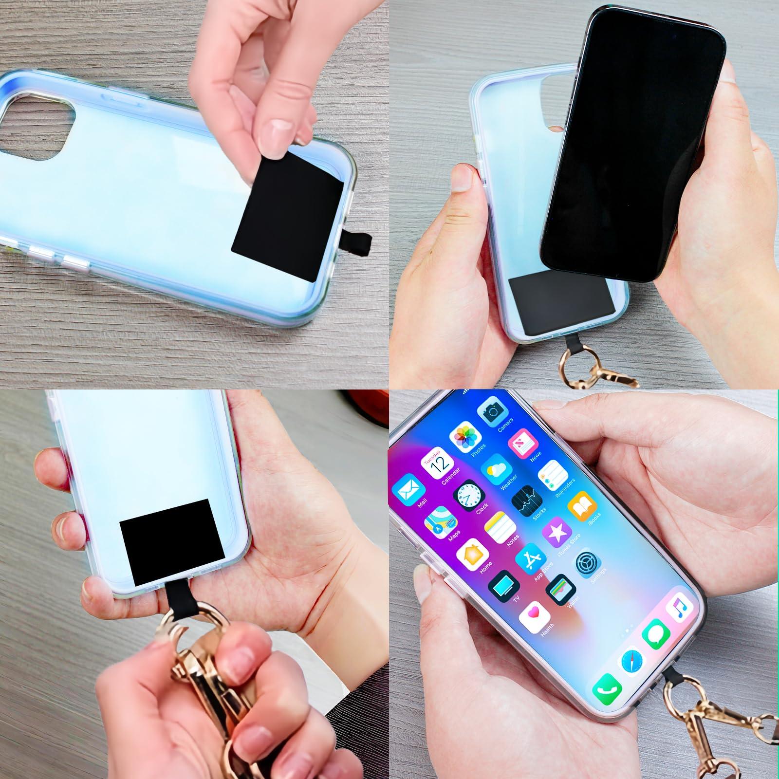 Amazon.com: YouxuanAio Clip and Go Strap for Phone With Wallet