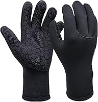 Dizokizo 3mm Neoprene Anti-Slip Diving Gloves - Waterproof Wetsuit Gloves for Scuba, Kayaking, Surfing, Fishing, Swimming