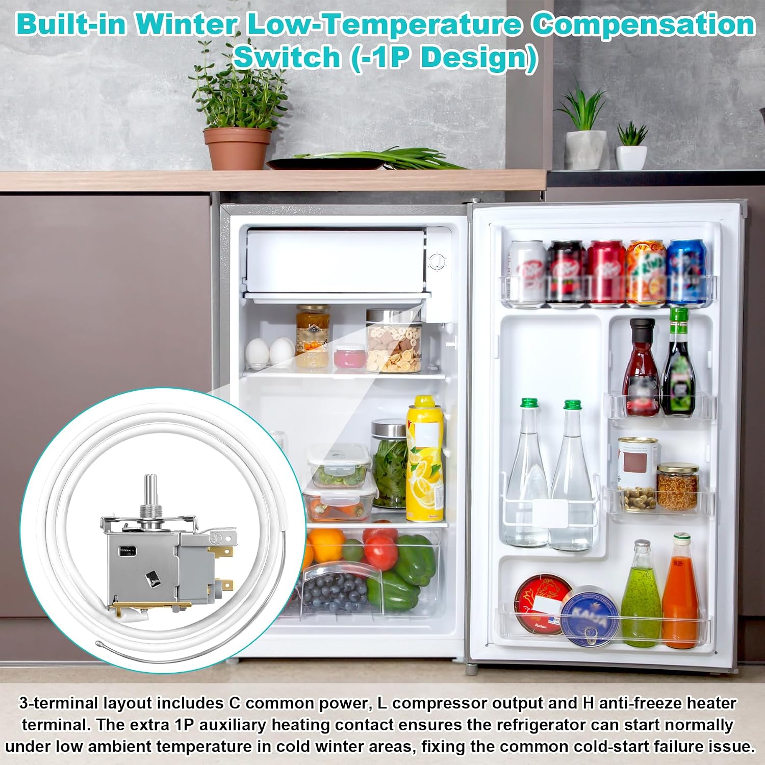 Refrigerator Thermostat WPF27.5S-923 Replacement