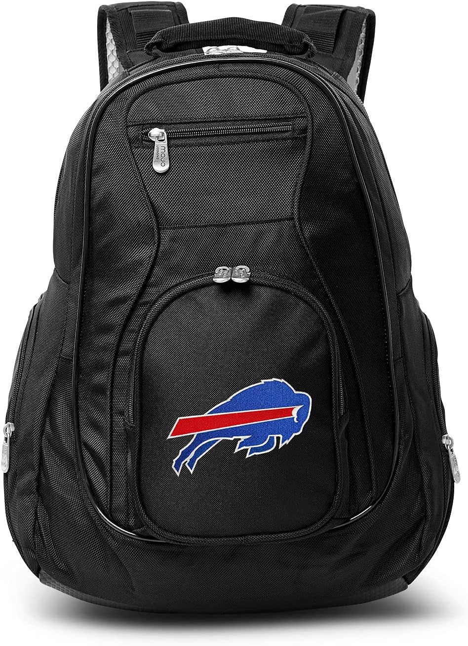Denco Buffalo Bills Laptop Backpack- Fits Most 17 Inch Laptops and Tablets - Ideal for Work, Travel, School, College, and Commuting