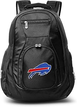 Denco Buffalo Bills Laptop Backpack- Fits Most 17 Inch Laptops and Tablets - Ideal for Work, Travel, School, College, and Commuting
