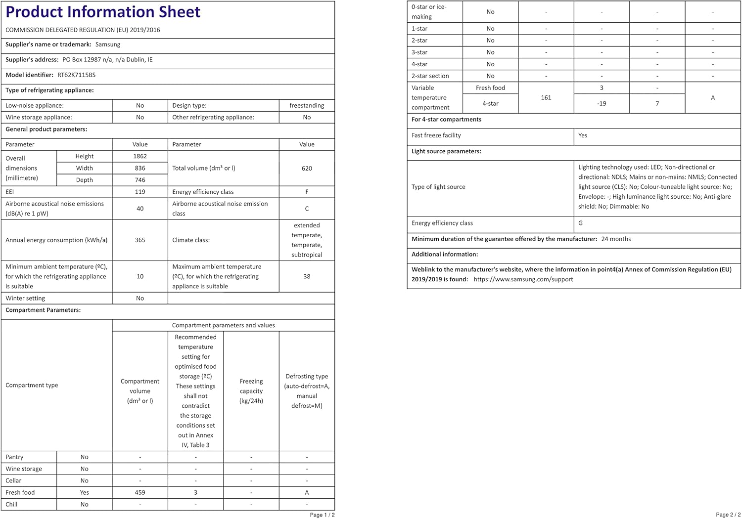 Samsung Frigorifero Doppia Porta RT62K7115BS/ES, Libera installazione, Senza Allaccio Idrico, Smart Cooling, 620L, 84l x 186h x 75p cm Samsung Frigorifero Doppia Porta RT62K7115BS/ES, Libera installazione, Senza Allaccio Idrico, Smart Cooling, 620L, 84l x 186h x 75p cm