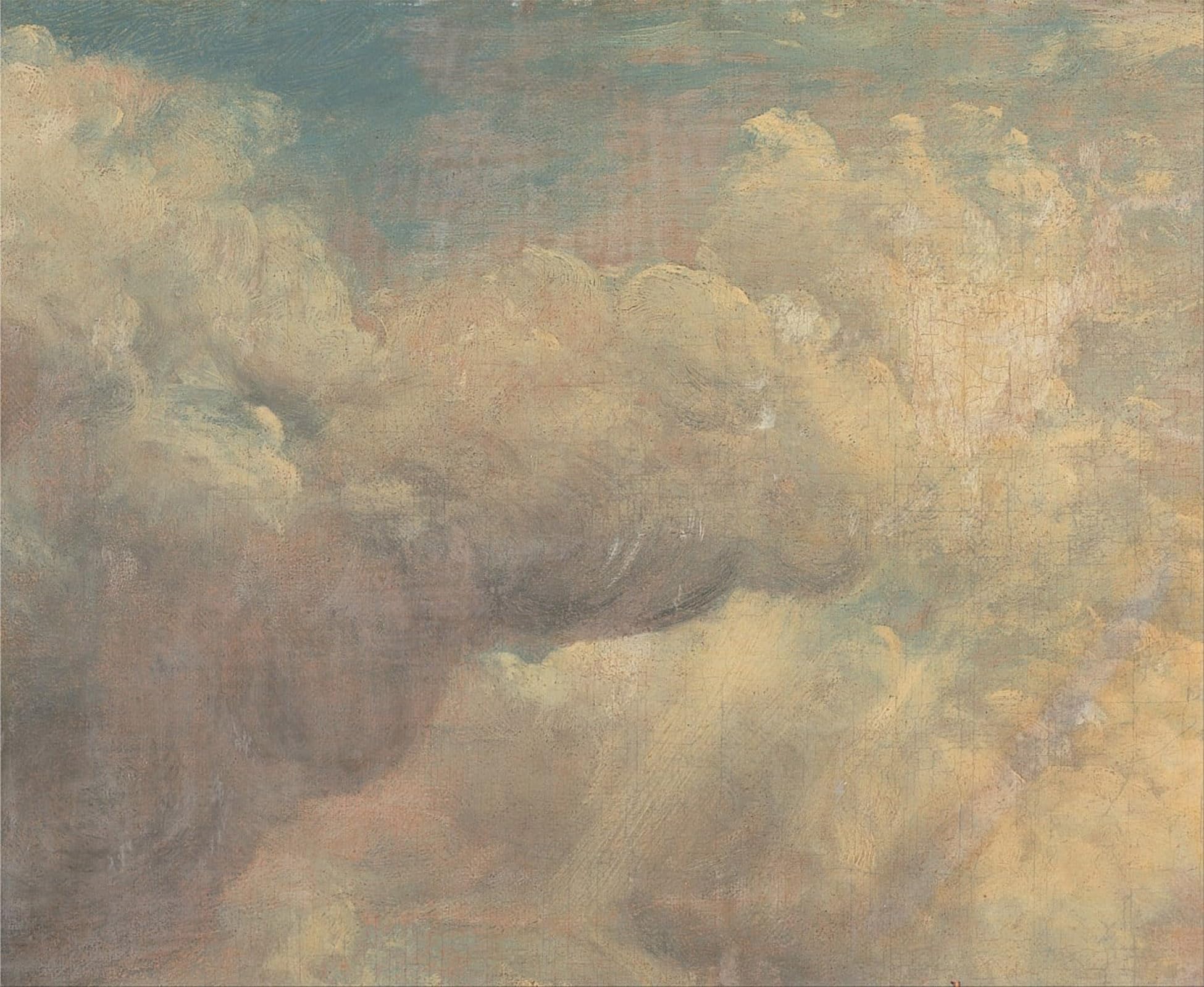 SERENDIPITP Vintage Picture Print on Canvas Wall Art Poster Cloud Study by John Constable Artwork Print Poster for Wall Decor 60x90cm