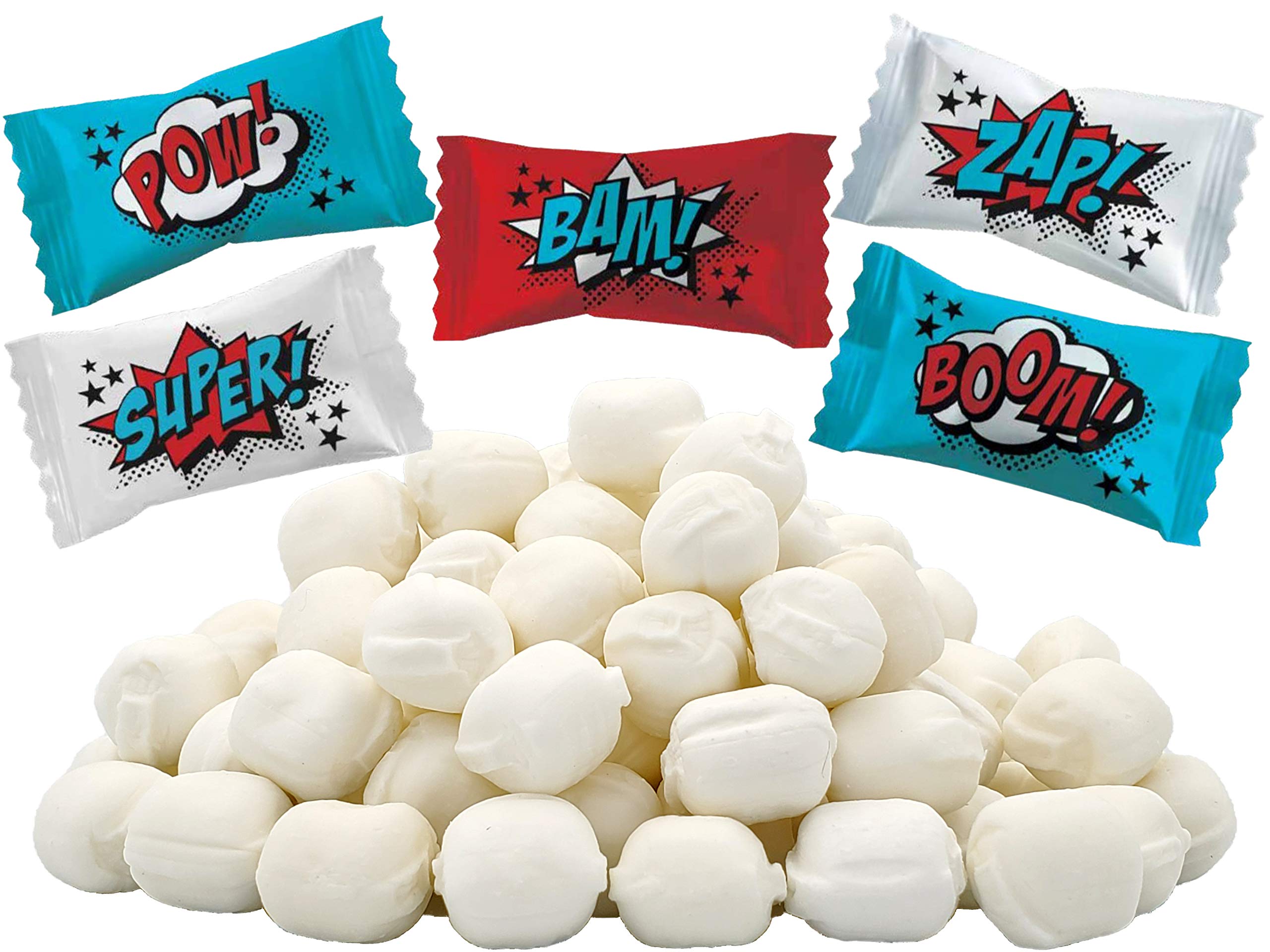 Fruidles Superhero Buttermints Candies, After Dinner Mints, Fat-Free, Kosher Certified, Individually Wrapped (55 Pieces)