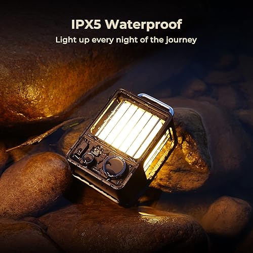 Miniatura 6 de FLEXTAILGEAR Linterna LED para campamento, luz vintage para acampar, luces portátiles para exteriores con modos de luz progresiva, linterna