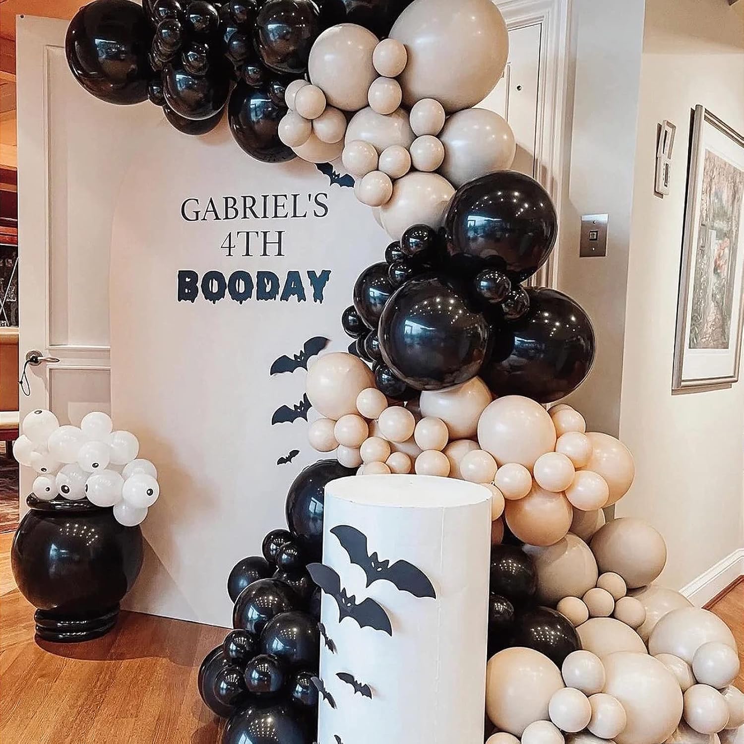 FOTIOMRG 120pcs 5 inch Black Balloons, Small Latex Party Balloons Helium Quality for Birthday, Graduation, Baby Shower, Father's Day, Halloween Party Decorations (with Black Ribbon) - Image 6