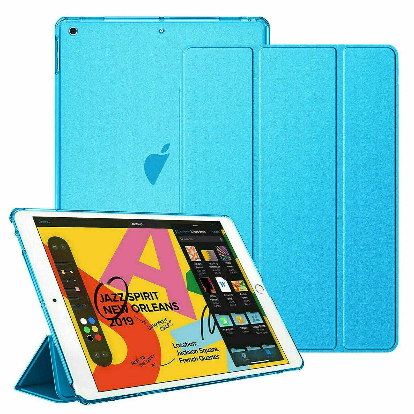 For Apple iPad Air 1st Generation A1474 A1475 A1476 Smart Magnetic Stand Case (Aqua)