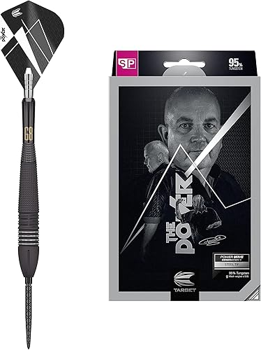 Target Dart Phil Taylor Power 9-Five Gen 8 95% Tungsten Swiss Point Steel Tip Darts Set