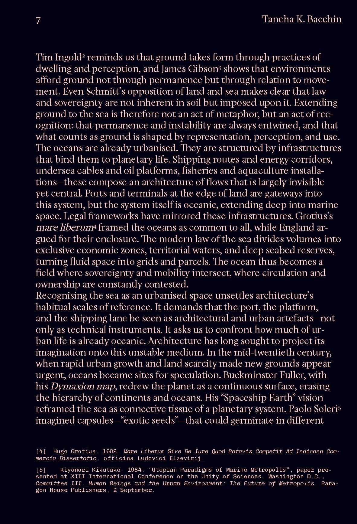 The Ocean as Ground: An Offshore Theory on Urbanisation