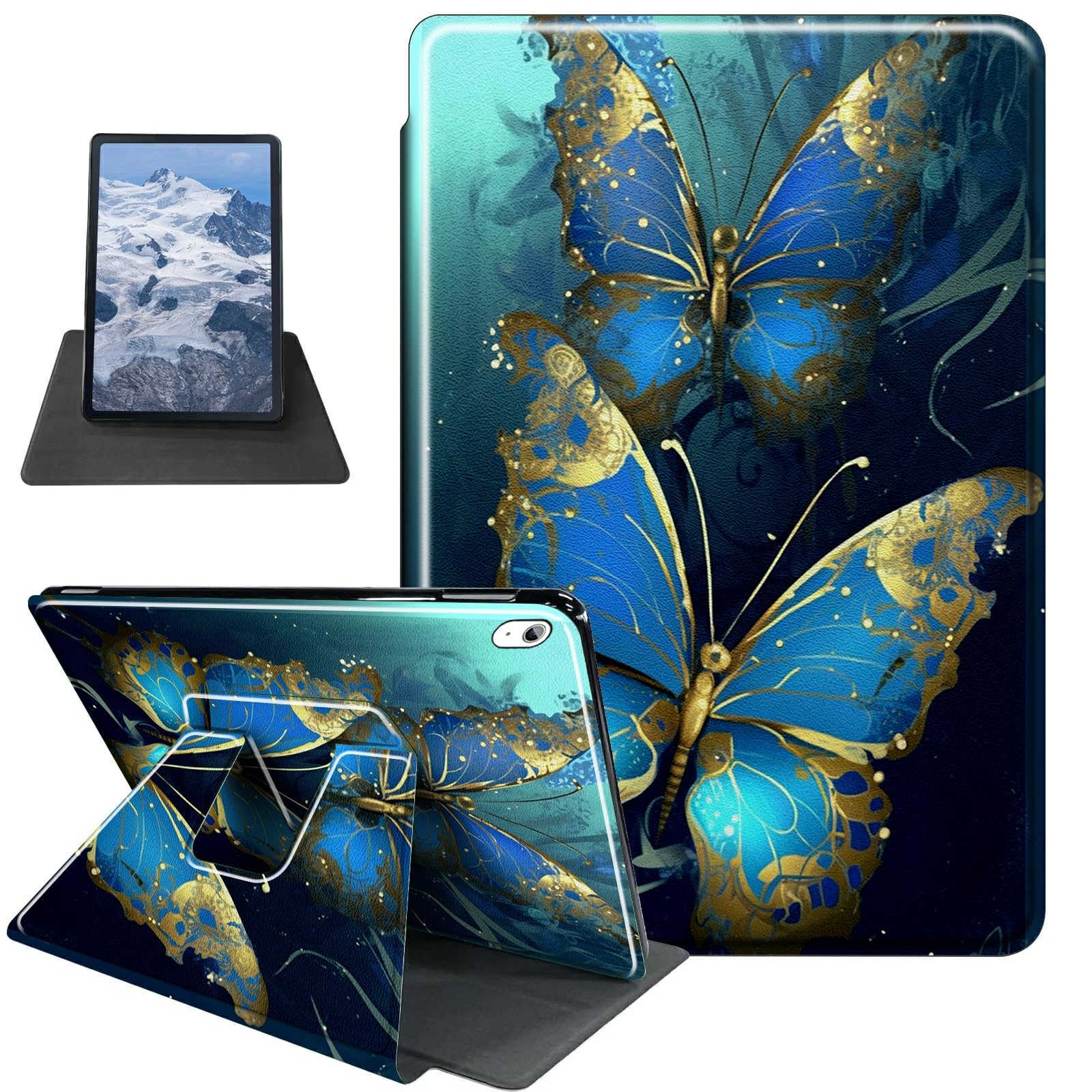 Amazon.com: Blue Butterfly Pattern Case for iPad Air 13 Inch Case