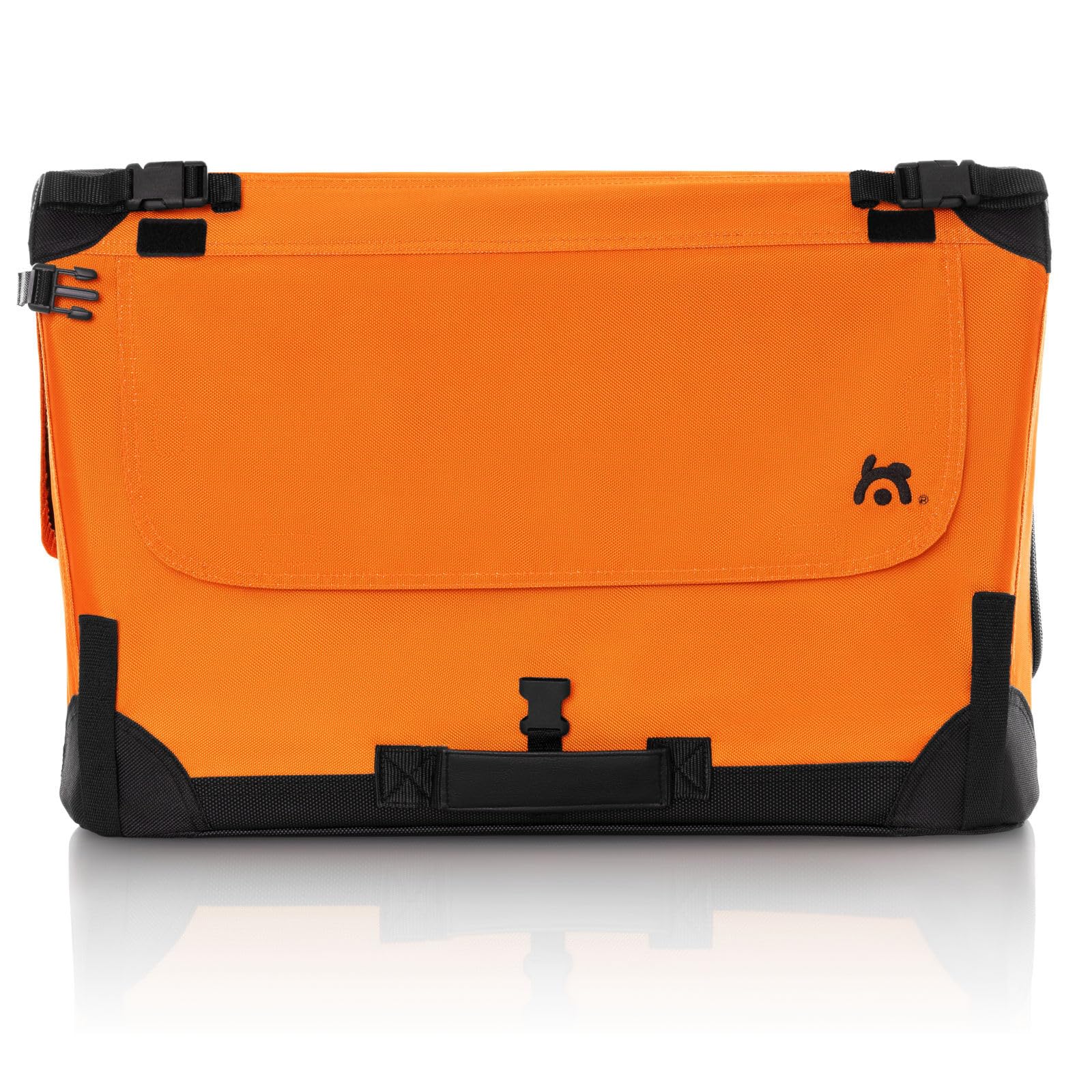 Maelson Soft Kennel Neon-Orange, 52 cm - Faltbare Hunde-Transportbox