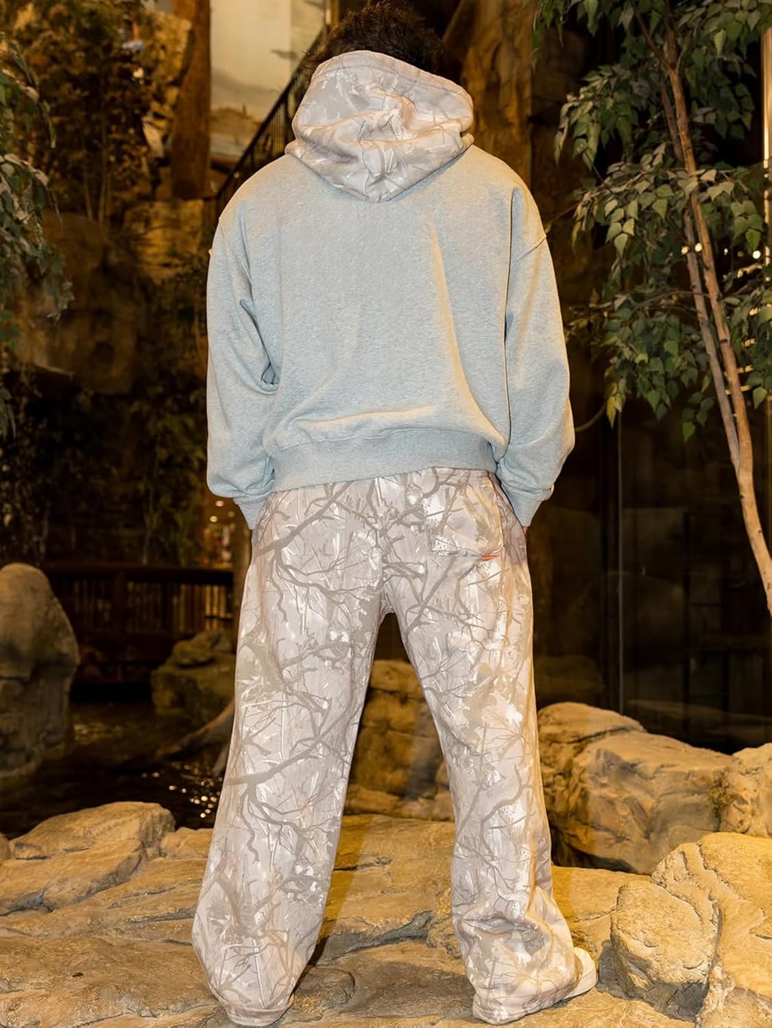 Men's Baggy Camo Sweatpants Wide Leg Hunting Loose Joggers Workout Athletic Sweat Pants wtih Pockets - Image 6