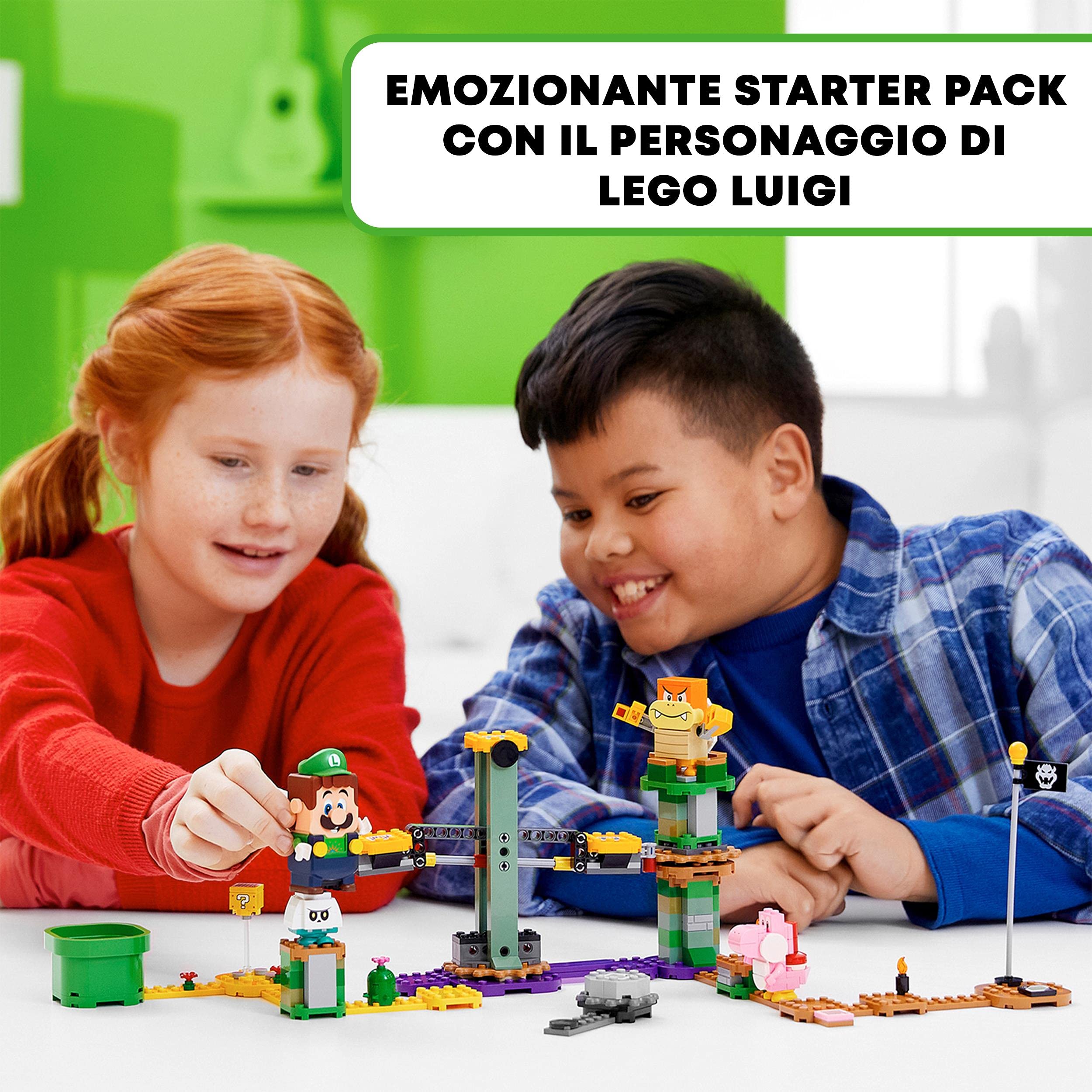 LEGO Super Mario Avventure di Luigi - Starter Pack, Set Giocattolo da Costruzione con Personaggi Interattivi, 71387