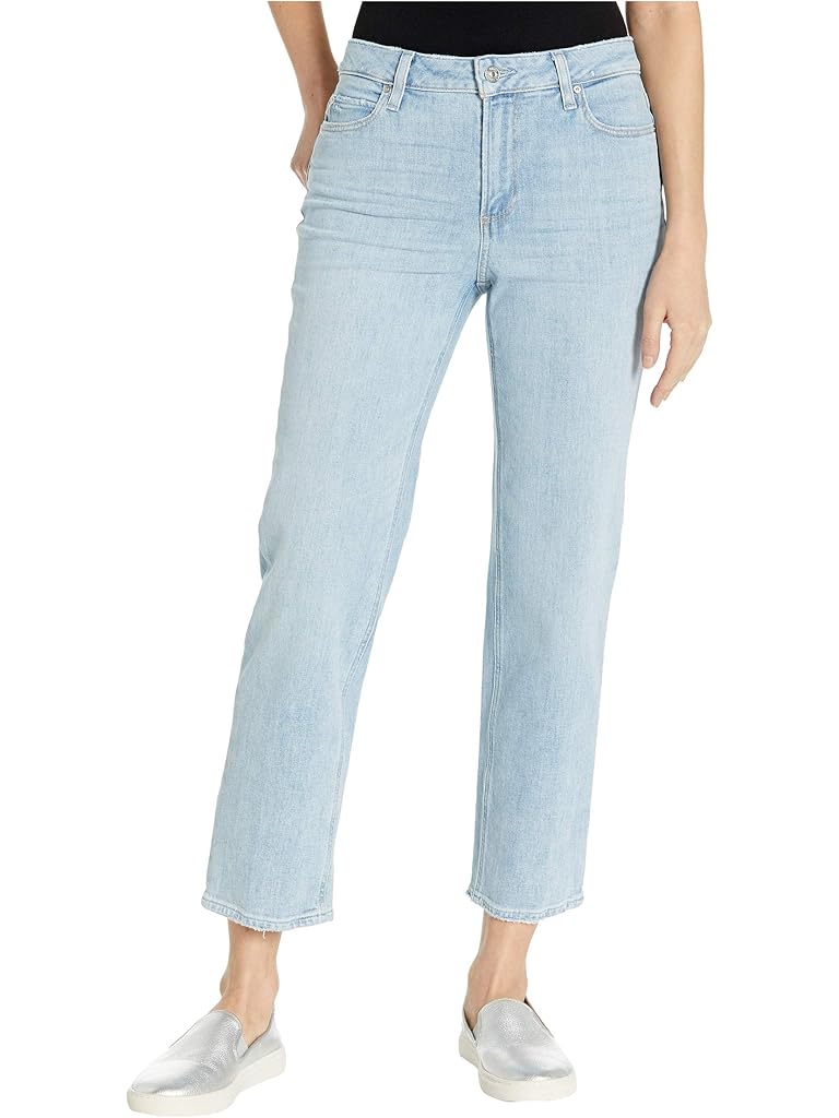 Blue Paige Noella Straight Jeans in Landslide