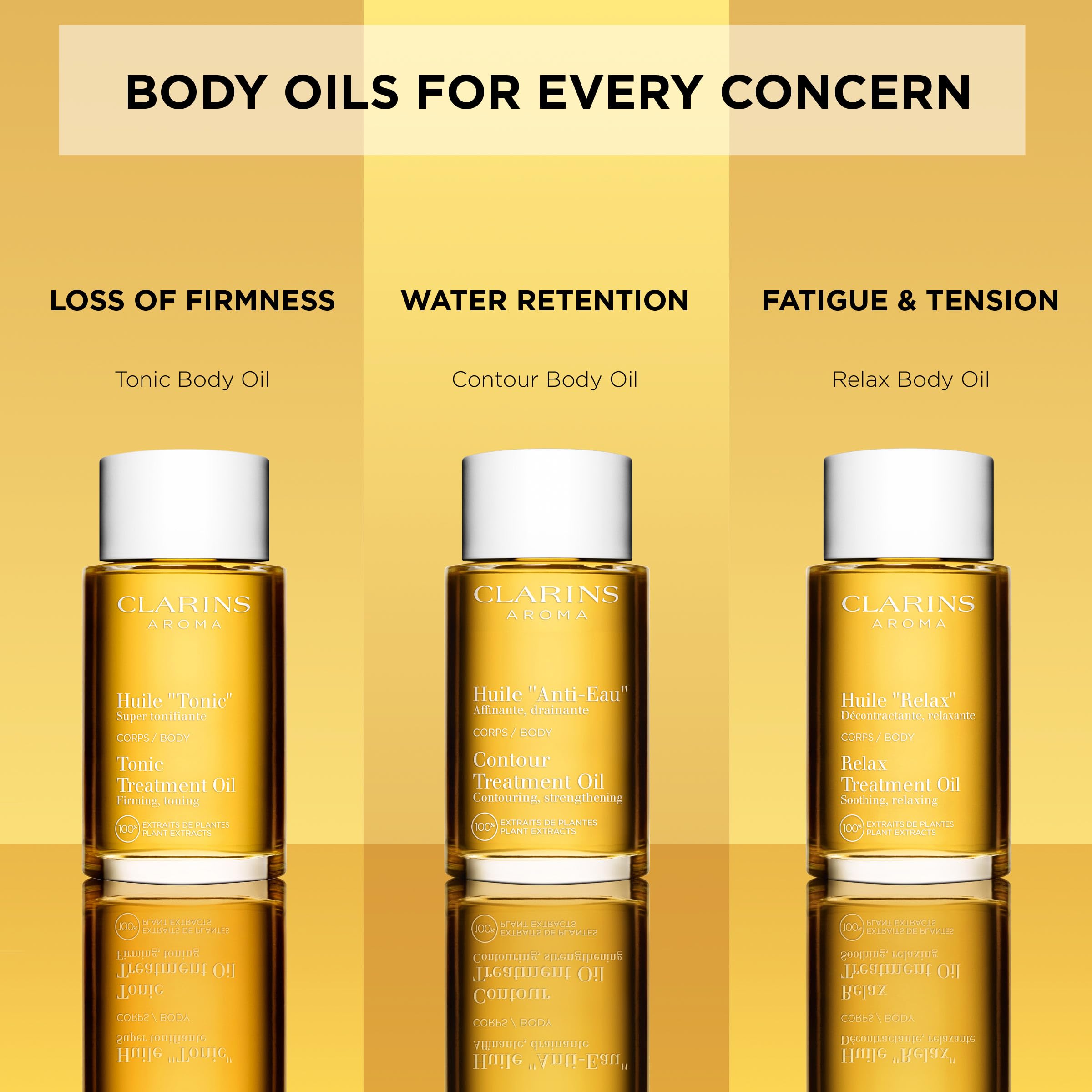 Clarins Relax Body Treatment Oil | Relaxes, Moisturizes and Soothes Aching Muscles | Relieves Stress and Fatigue | Nourished & Comfortable Skin After The First Use* | Natural 100% Plant Extracts