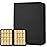 Trading Card Binder 16 Pocket, Foalgo PU Cover Card Binder for 1000+ Cards, Premium Trading Card Holder Folders, Double Sided Pocket Card Album for MTG, TCG (Black)