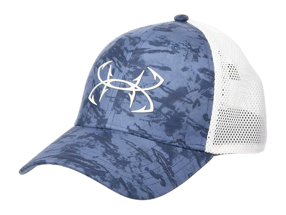 

Under Armour Fish Hook Stretch Cap (Thunder/White/Elemental) Caps, Blue