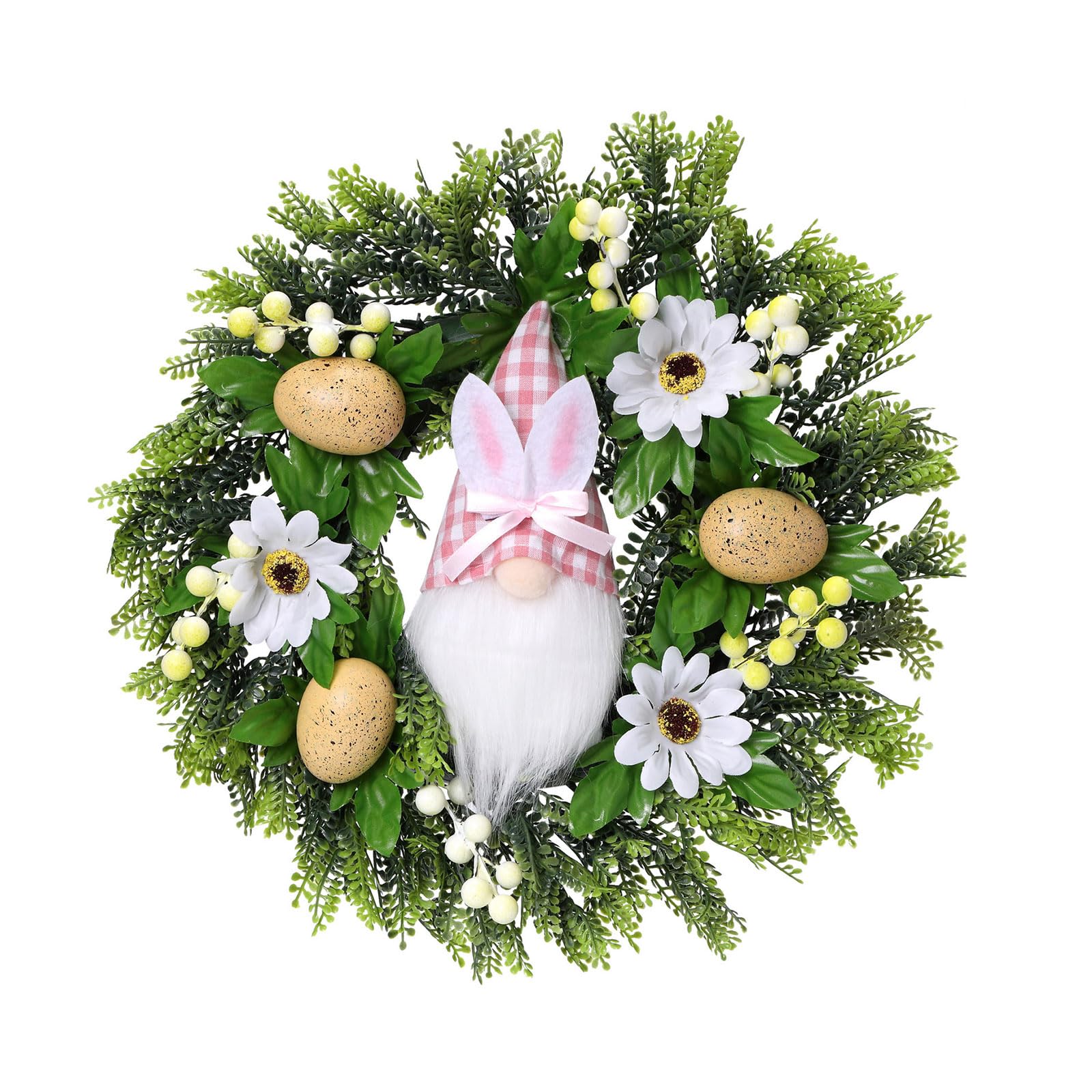 Kalttoy Delicate Easter Wreath for Table Flowers Artificial Door Wreath Perfect for Family Gatherings Easter