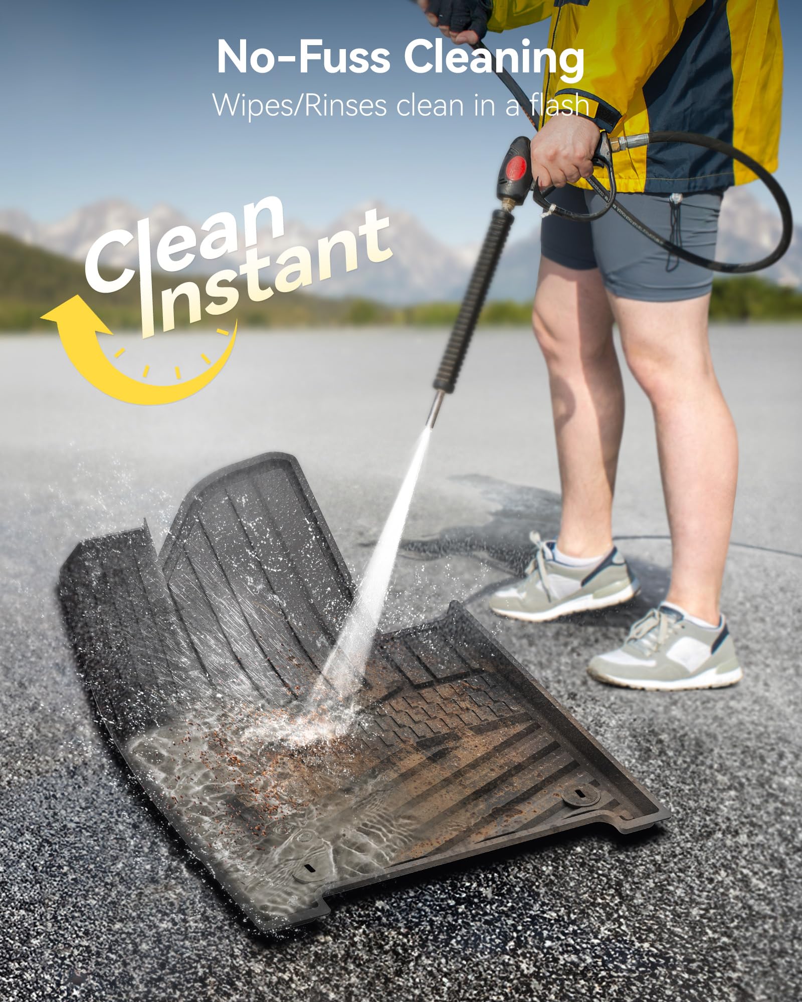 3W Floor Mats Cargo Liner Fit for 2024 2025 2026 Hyundai Santa Fe Not for Hybrid 6 Seats — view 4