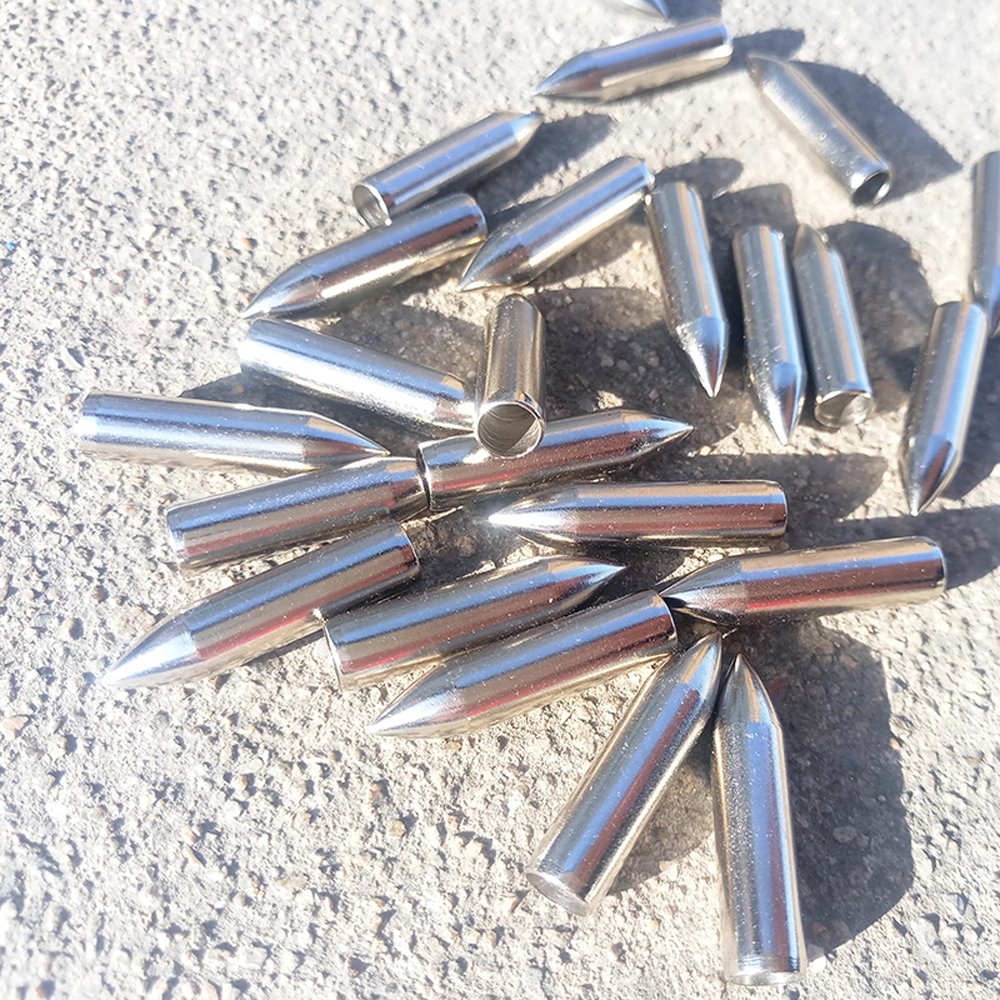 Lot De 5 Pointes De Flèches Médiévales En Acier Damas – Forgées à La Main – Pour Arc Ou Arbalète