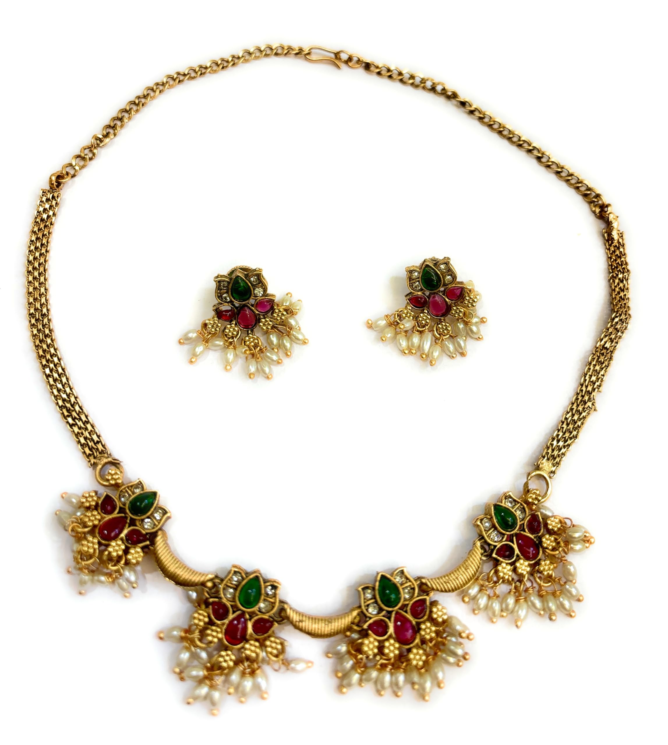 Aryavansh Emporium Girls Fashion Jewellery set Gold plated Pearl Goddess Lakshmi Pendant Necklace. Latest Wedding Jewellery Necklace for Women and Girls (B0CM4D2F6Z) Amazon Price History, Amazon Price Tracker
