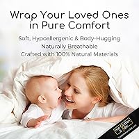 Vista 2 de THE COTTON & SILK® Edredón/Colcha/Manta/Relleno de Edredón de Seda Lavable a Máquina para Verano - Relleno de Seda, Funda de Algodón Premium