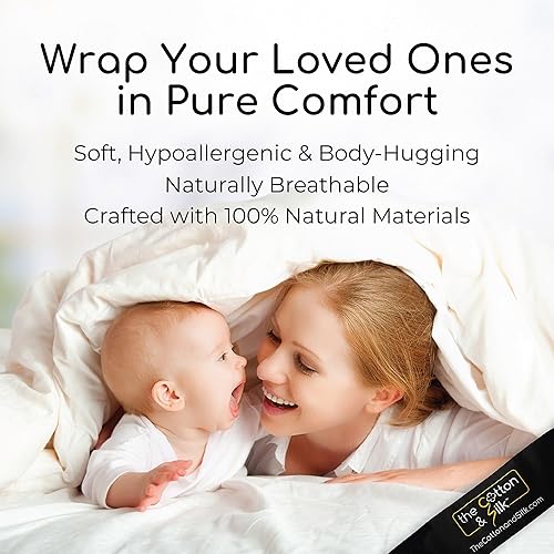 Miniatura 8 de THE COTTON & SILK Edredón de seda lavable a máquina, mantarelleno de edredón para verano, relleno de seda, funda de algodón de alta calidad, lujoso,