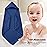 Spotted Play 2 Pack Hooded Baby Towels - 100% Muslin Cotton for Newborns, Infants, Toddlers - Large 32x32 Inch Size - Highly Absorbent and Essential for Newborn Care, Deep Navy