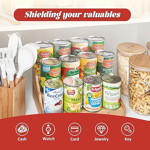 Miniatura 40 de Caja fuerte para desviación de latas, perfecta para ocultar llaves de almacenamiento, efectivo, joyas, tarjetas (1 fruta mixta)