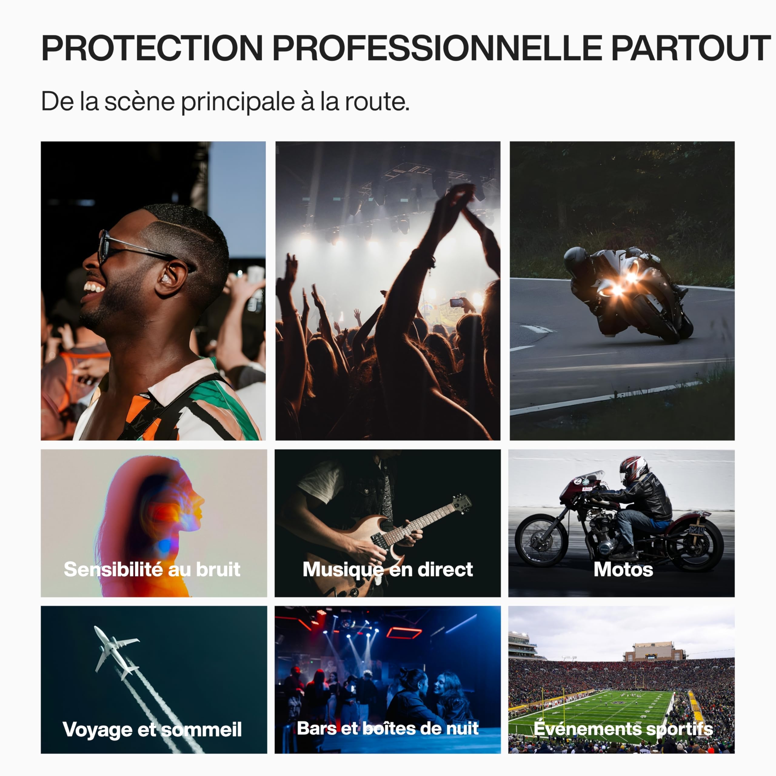 EarPeace Music PRO Protection Auditive Musicien - Bouchons d'Oreille Anti Bruit Haute Protection 20dB