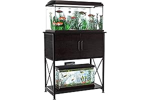 Sturdy Fish Tank Stand for 20-29 Gallon Aquariums with Cabinet Storage
