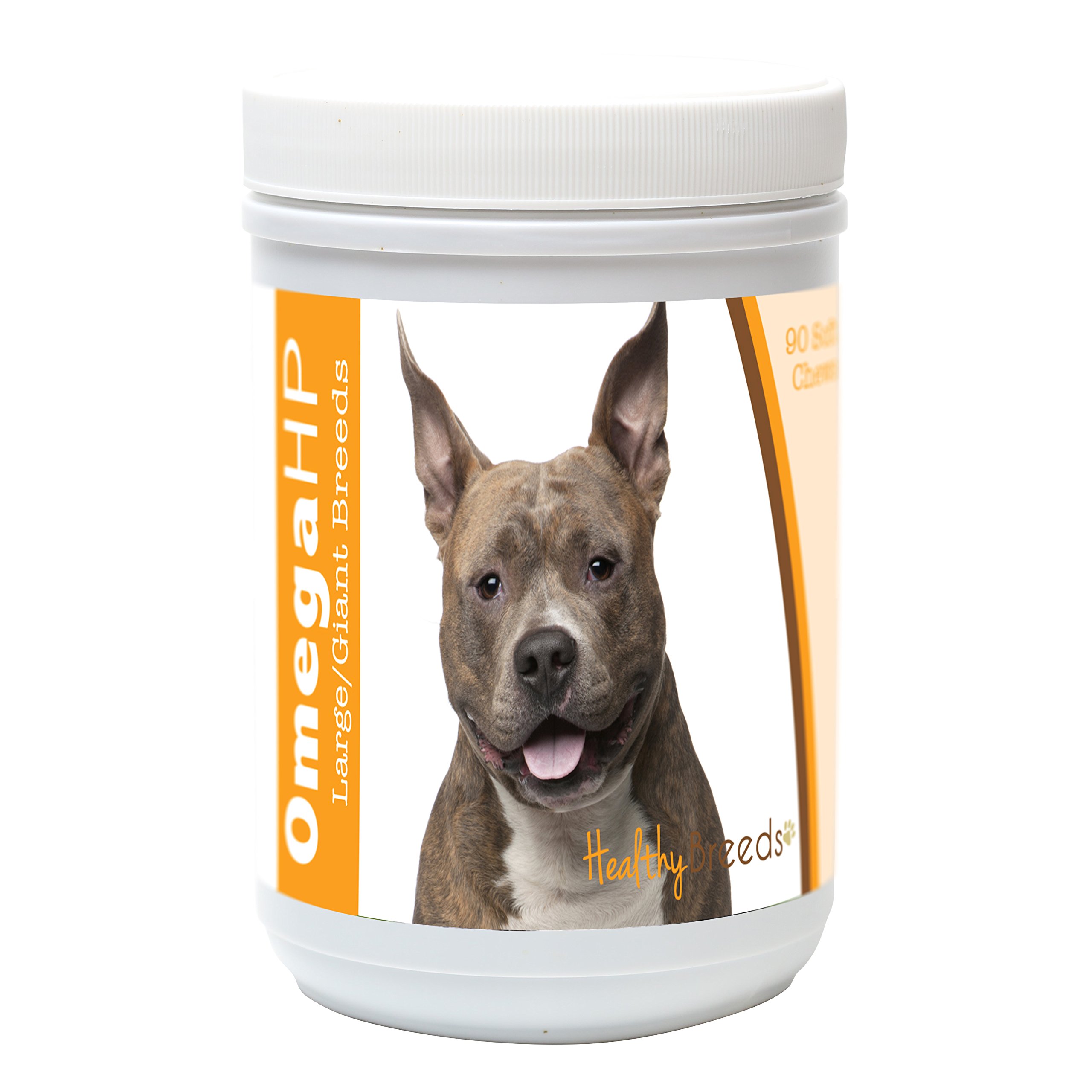 Healthy Breeds American Staffordshire Terrier Omega HP Fatty Acid Skin and Coat Support Soft Chews 90 Count