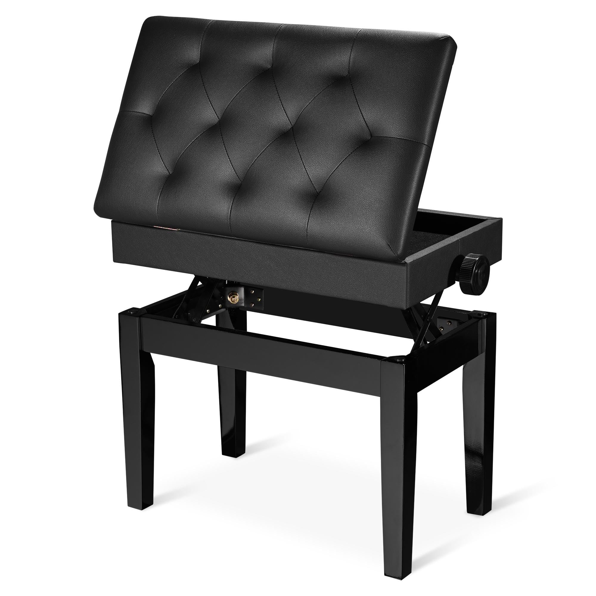 AW Adjustable Piano Bench with Storage