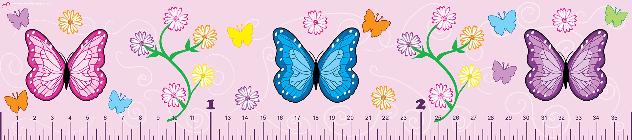 Mona Melisa DesignsBaby Growth Chart, Butterfly