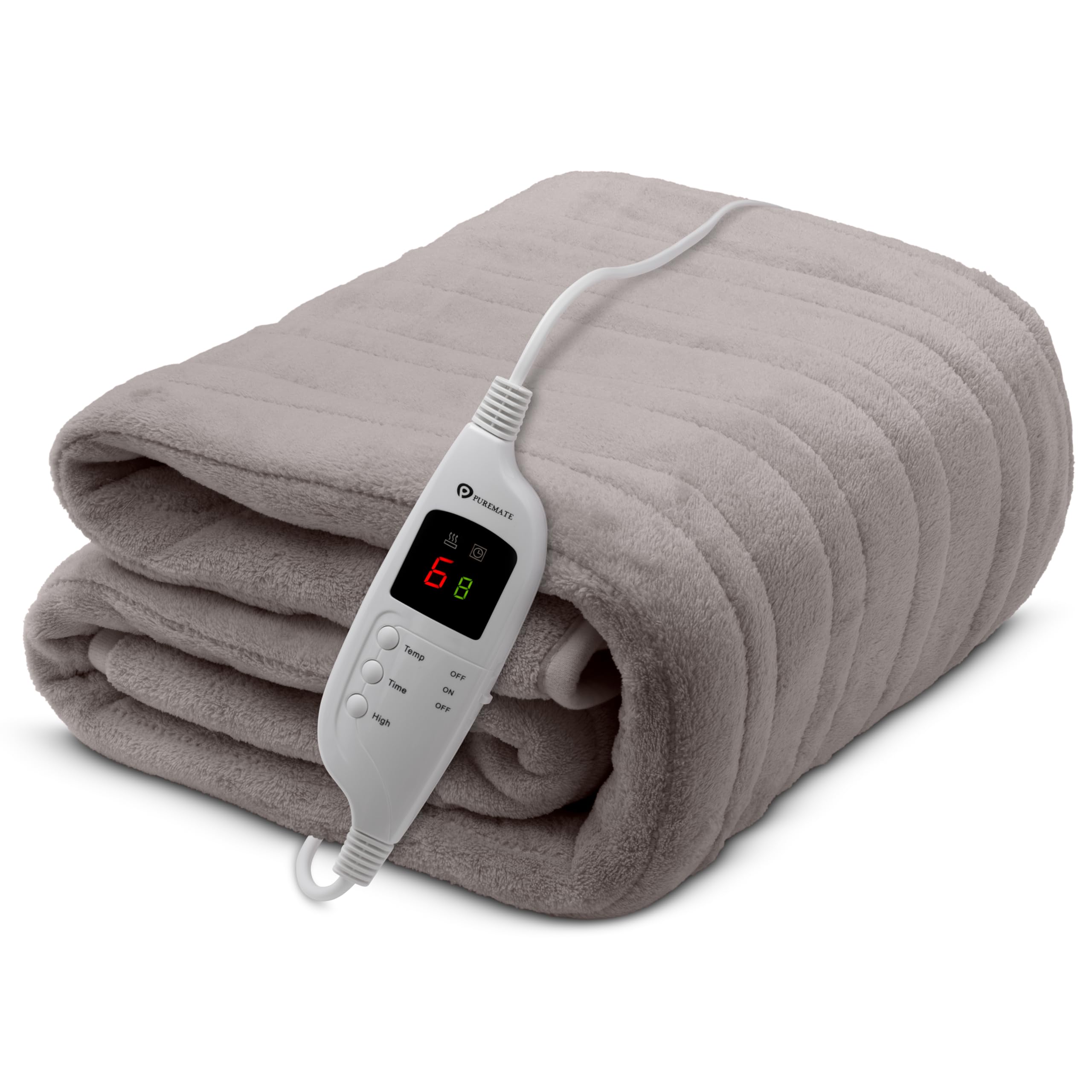 CozyMate Heated Throw - Luxurious Electric Blanket - Extra Large Heated Blanket with 9 Hea...