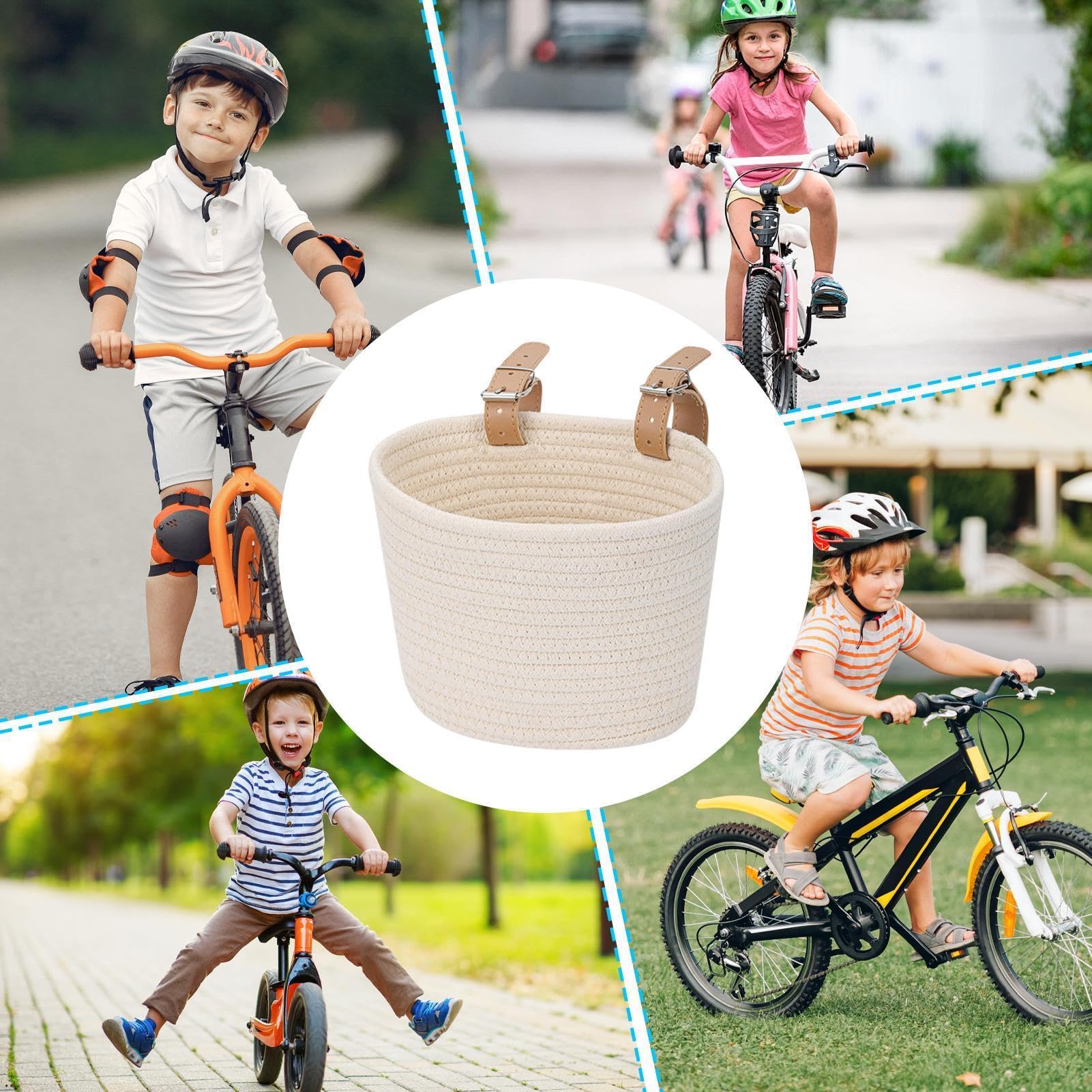Cesto per Bici,Borsa Regolabile per Manubrio di Bici e Scooter | Cestino per Monopattino per Bambini - Ideale per Viaggi All'aperto e Libero