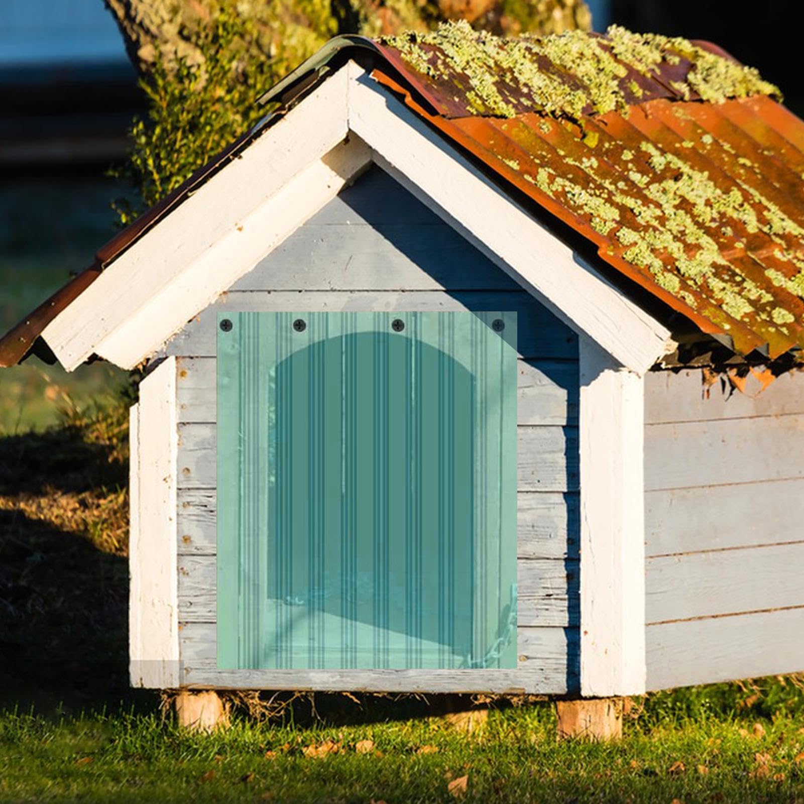 repuesto para puerta perro, solapas puerta para perros, tira ecológica para casa gato, puerta casa perro, reemplazo tira transparente, fácil cortar e instalar