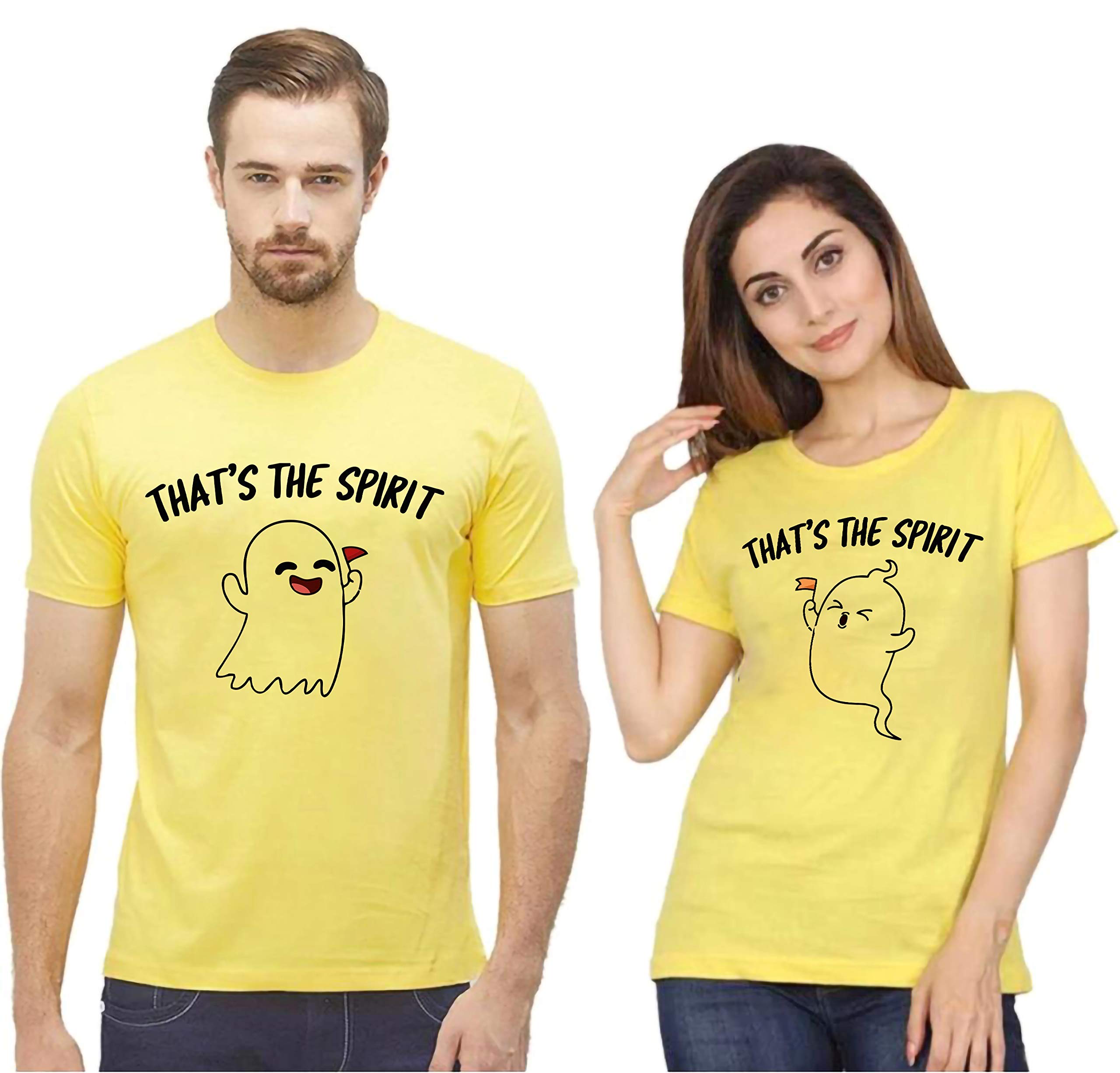 GenericVLAM That?s The Spirit Ghost Couple Cottonblend Couple T-Shirt