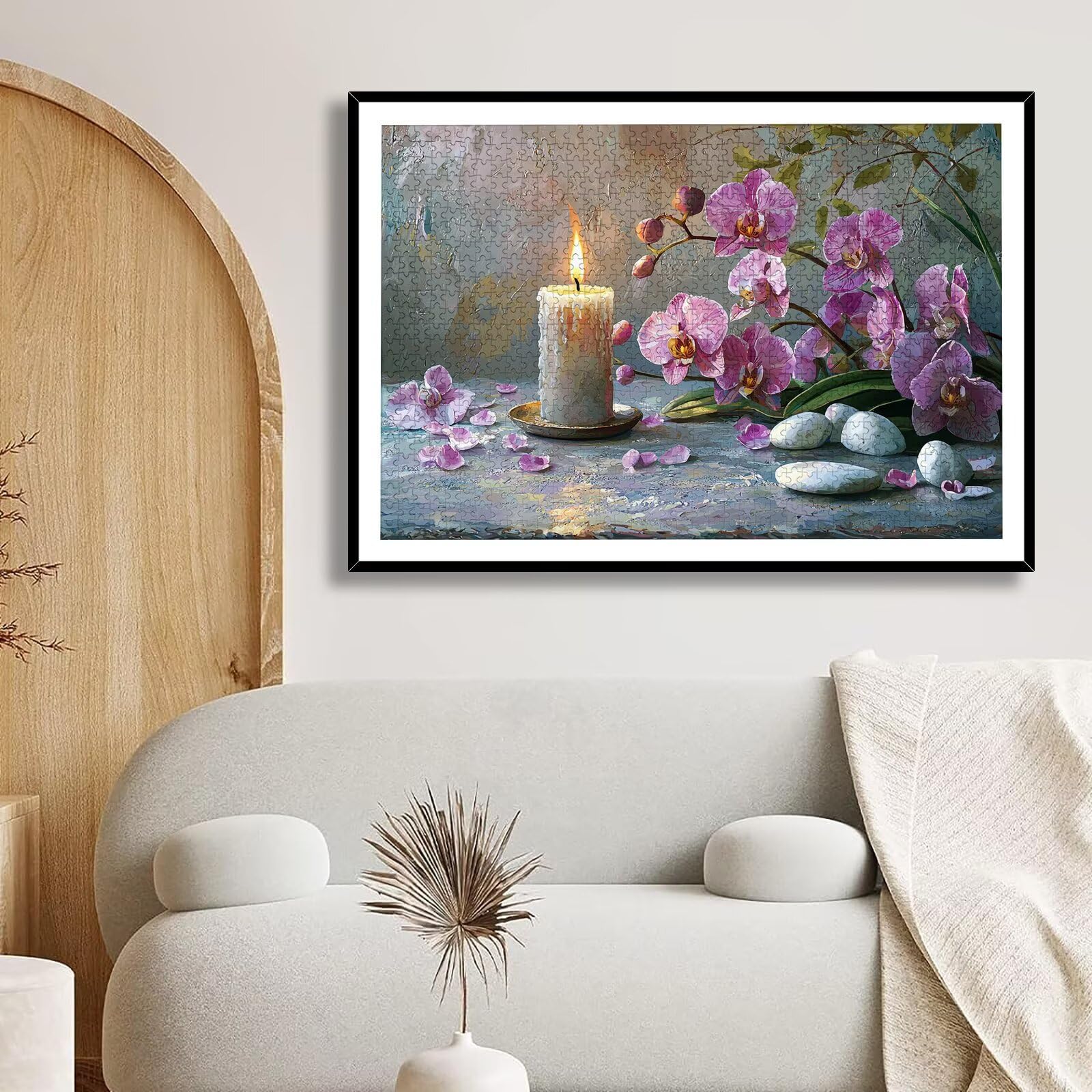 Puzzle 2000 Teile, Orchidee Puzzle 2000 Teile Erwachsene, Klassische Puzzles Zen, Holzpuzzle Erwachsene, Puzzlespiele für Die Ganze Familie, Geschenke für Frauen, Geschenke für Männer, Wanddeko, -8947