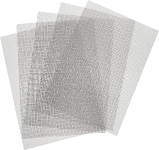 Baluue Metal Mesh 5pcs 304 Stainless Steel Window Screen Window Net Screen Stainless Steel Mesh Screen Wire Mesh Wire Mesh Screen
