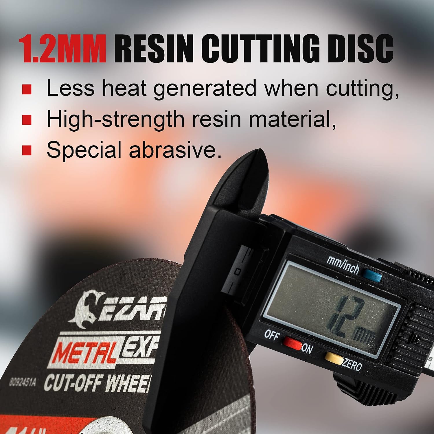 EZARC Cut Off Wheel 25 Pack, 4.5" x .045" x 7/8" Cutting Wheel, Metal & Stainless Steel Cutting Disc for Angle Grinder