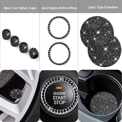 Miniatura 6 de Paquete de 2 marcos de matrícula brillantes negros para matrícula, cubierta de aluminio para placa de matrícula universal automotriz, juego