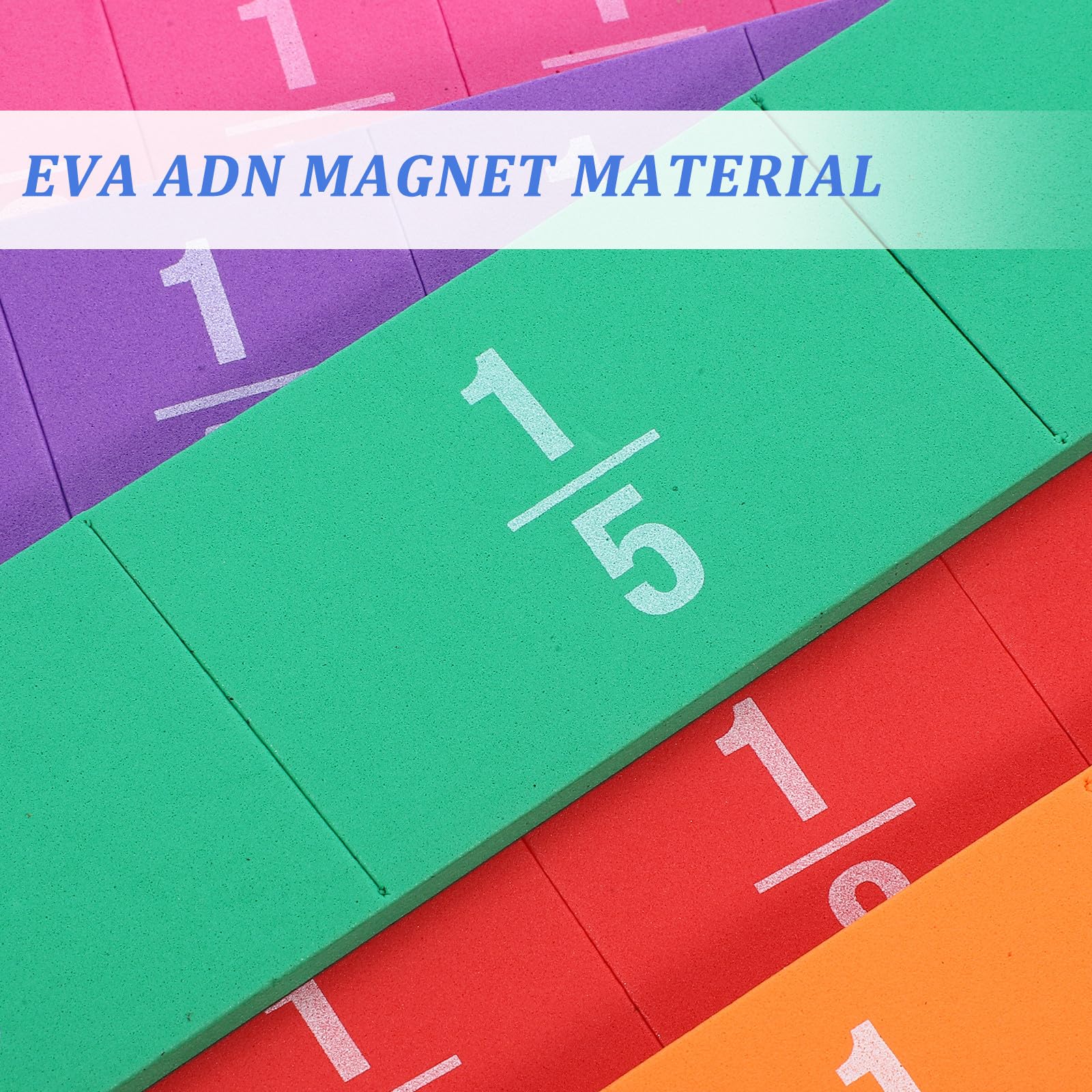 Jouet Éducatif de Fractions Magnétiques Eva, Ensemble 1 Pièce pour Élèves