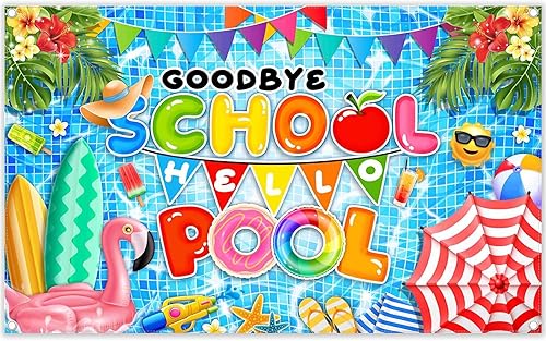 ZTHMOE Fondo de fotografía de fin de año escolar, graduación de 72 x 43 pulgadas, decoración de fiesta de bienvenida y fiesta