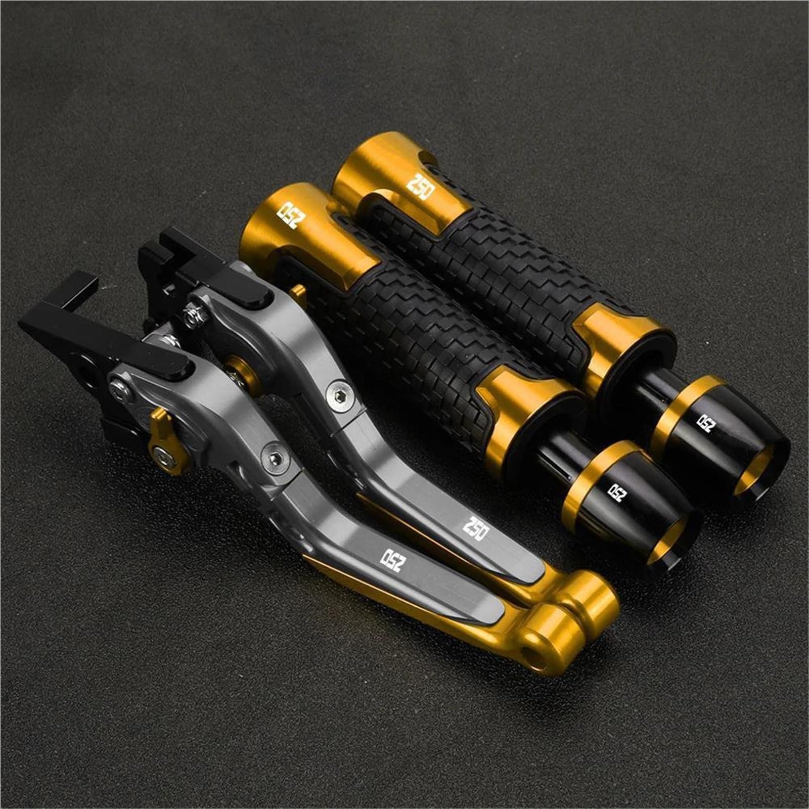 GQUIKGW Replace Motorcycle Handle Bar Extendable Folding Brake Clutch Lever Handlebar for CBR250R CBR 250R 250 R 2011-2018(Yellow)