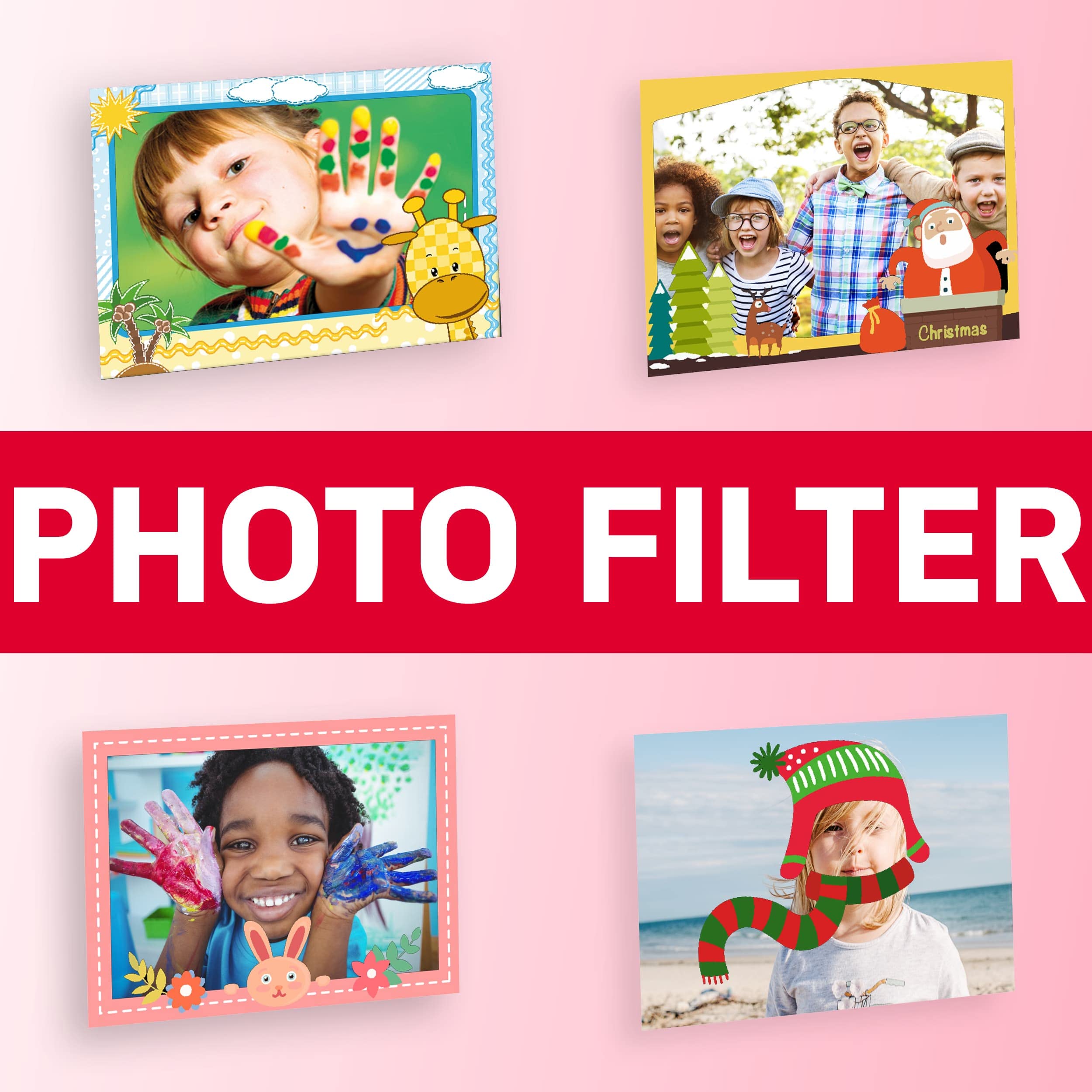 AgfaPhoto Realikids Instant Cam - Appareil Photo Instantané pour Enfant, Photo/Video, Ecran LCD 2,4', Port Micro SD, Batterie Lithium, Miroir Selfie et Filtre Photo